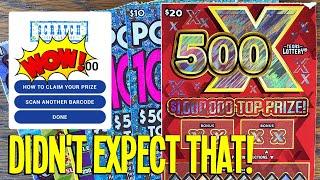 WOW! Didn't Expect THAT!  2X 500X  $120 TEXAS LOTTERY Scratch Offs