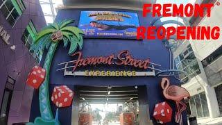 Las Vegas Fremont Street Downtown Reopening After  COVID Lock Down!