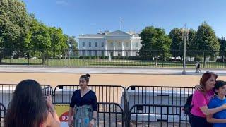 VISITING WASHINGTON DC: A walk to the White House and passing some interesting people.
