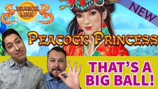 NEW Peacock Princess DRAGON LINK Landing BIG BALLS During Free Games!