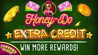 Complete Honey's Extra Credit Tasks for MORE Daily Rewards in Jackpot Party!
