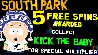 NEVER BEFORE SEEN SOUTH PARK KYLE FREE SPINS BONUS "Kick The Baby"