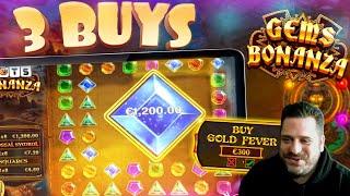 ITS BROKEN! 3 Epic Gems Bonanza Slot Bonus Buys!