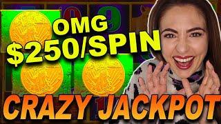 ACCIDENTAL $250/SPIN Lands My BIGGEST JACKPOT HANDPAY EVER on Buffalo Link!