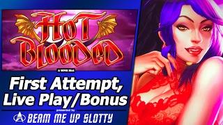Hot Blooded Slot - New Slot, Live Play with Wheel Spins, Added Wilds and Free Spins