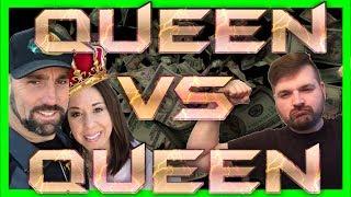 Queen vs Queen Slot Machine Battle! Less Lines!