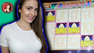 RARE $40 BET 4 Symbol Bonus Win on Cleopatra 2 Slot Machine!