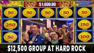 $12,500 GROUP PULL  Happy Lantern JACKPOTS  25 People $500 Each  Hard Rock Atlantic City #ad