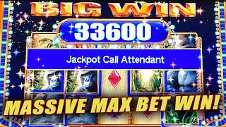 CRAZY BETS ON QUEEN OF THE WILD  JACKPOTS HANDPAYS  HIGH LIMIT SLOTS!