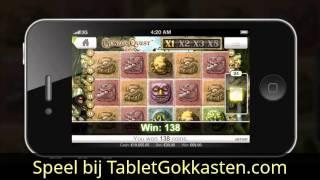 Gonzos Quest gokkast - Mobiel spelen op iPhone Ipad of Tablet en Android