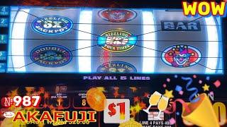 Great Start at Barona Casino SIZZLING WILDS Slot Machine Max Bet $8/ 3 Reels Slot 赤富士スロット バロナ カジノ