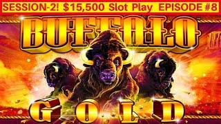 Buffalo Gold Slot Machine Max Bet Bonuses | LIVE PLAY | Season 2 EPISODE #8