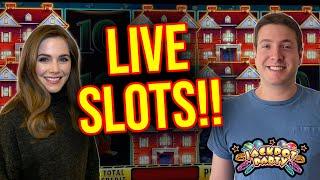 HIGH LIMIT $25/SPIN BONUS ON HUFF N' MORE PUFF!! LIVE SLOTS!! May 30th 2023