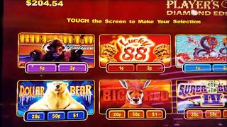 Super Bucks , Big Red , Dollar Bear and 5 Dragons Slot Machines Bonuses !