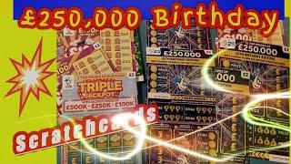 •Scratchcards•£250,000 Birthday•Jackpot Tripler•£100 Loaded•Cash Vault•Lucky Numbers•