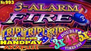 Crystal Star Deluxe & 3-Alarm FireJackpot Triple Stars, Double 3x4x5x times pay $100 Slot 赤富士スロット