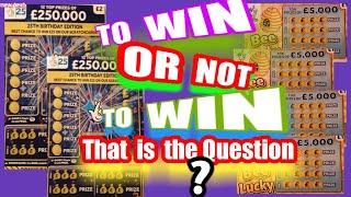 To Win..or Not to Win..that is the Question..Scratchcards...Gamble