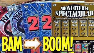 BAM to BOOM! Playing $150 TEXAS LOTTERY Scratch Offs  Fixin To Scratch