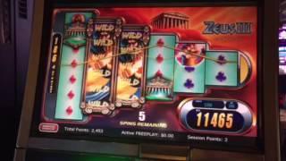 Zeus III Slot Machine Free Spin Bonus Aria Casino Las Vegas