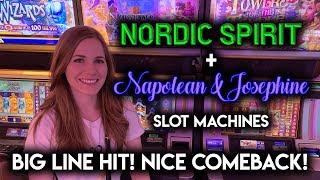 Awesome Line Hit on Napoleon and Josephine Slot Machine!! Nice Comeback!!