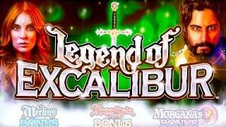 Legend of Excalibur Slot - NICE SESSION, ALL FEATURES!