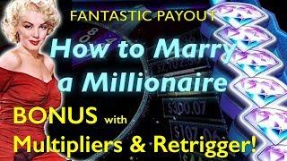 Paw-some BONUS Payout  How to Marry a Millionaire  The Slot Cats
