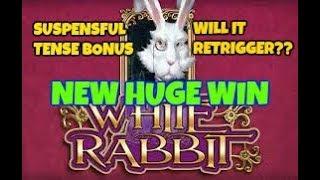 WHITE RABBIT (BIG TIME GAMING) HUGE WIN JUST A 50 PENCE STAKE!!