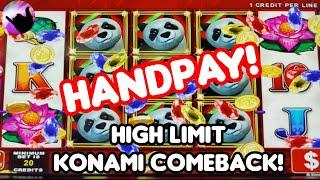 Konami Comeback Handpay Saves my Sunday at Borgata!