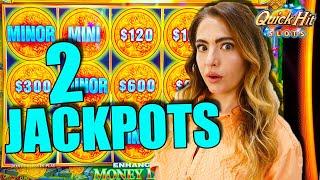 I QUADRUPLED My MONEY w/ 2 JACKPOTS!!