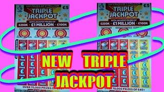New Triple Jackpot Scratchcard...with extra Bonus Cards.....️,.. "One Card Wonder"
