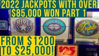 The ONLY Way 2 Win Jackpots On Slots "JBL"  All The 2022 Jackpots W/Brief Commentary 'Just Be Lucky'