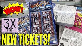 One word "WOW!"  **NEW TICKETS** 25X Lucky 3 + 15X Texas Red White & Blue  TX LOTTERY