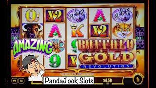 I had a feeling it would hit...and it did! Buffalo Gold Revolution max bet bonus