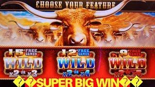 Longhorn Deluxe Slot Machine SUPER BIG WIN Max Bet Bonus | Live Slot BIG WIN | Over 140x Bonus Won