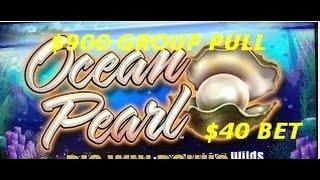$900 HIGH LIMIT Group Pull $40 bet Ocean Pearl slot machine