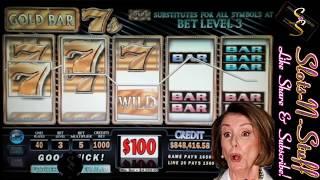 High Limit Slot Play Big Jackpot Wins Gold Bar Sevens