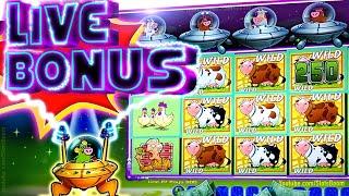 LIVE BONUS BIG WIN on INVADERS ATTACK FROM THE PLANET Moolah - Casino Slots
