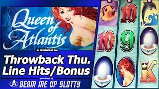 Queen Of Atlantis Slot - TBT Nice Line Hits and Free Spins Bonuses