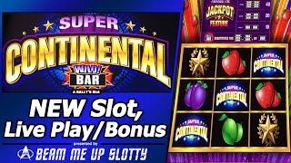 Super Continental Wild Bars Slot - First Look, with Live Play and Free Spins Bonus