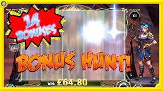 HUGE Bonus Hunt with 14 BONUSES!!