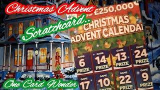 Christmas Advent Calendar  Scratchcard.One Card WonderGame..