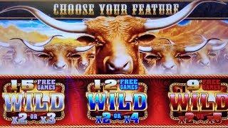 Longhorn Deluxe Slot Machine Max Bet Bonus - GREAT SESSION | Wealthy Monkey Slot | 3 Reel Buffalo