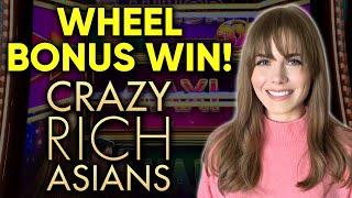 I GOT THE WHEEL BONUS! Crazy Rich Asians Slot Machine!