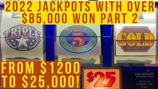 The ONLY Way 2 Win Jackpots On Slots "JBL"  All The 2022 Jackpots W/Brief Commentary 'Just Be Lucky'