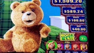 TED Mighty Cash Slot Machine $8 Bet Bonus & MIGHTY CASH Feature | Live Slot Play In Las Vegas w/NG