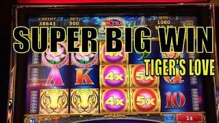 SUPER BIG WINLOTUS LAND Tiger's Winnings Slot machine (KONAMI)RE-TRIGGER FESTIVAL /$3.00 BET