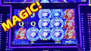 I MADE MAGIC HAPPEN WITH THE PRETTY LADY IN ATLANTIS!!! - New Las Vegas Casino Slot Machine Bonus