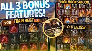 DEAD OR ALIVE 2 STREAKS!! 3 BONUS FREE SPIN FEATURES!