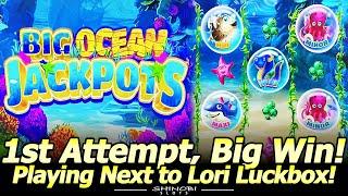Big Ocean Jackpots Slot Big Win! Fun with IGT Slots Playing Next to Lori Luckbox at Yaamava!