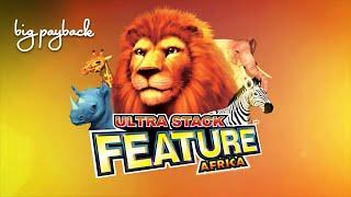 Ultra Stack Feature Africa Slot - NICE RETRIGGER BONUS!